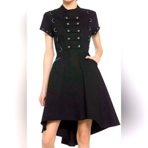 Orchid Bloom by Hot Topic Goth Military Dress